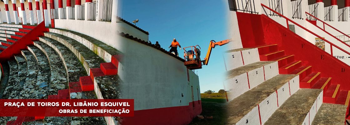 Obras de beneficiação na Praça de Touros de Mourão