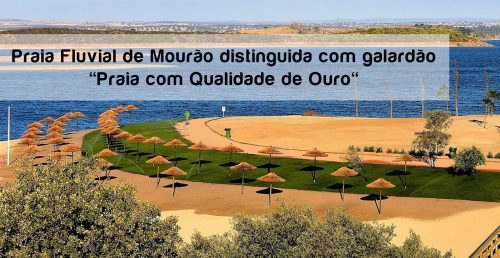 Praia Fluvial de Mourão distinguida com galardão “Praia com Qualidade de Ouro”