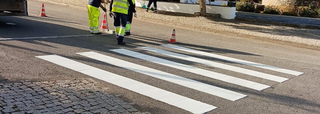 Granja e Mourão – Execução de Marcações rodoviárias no pavimento