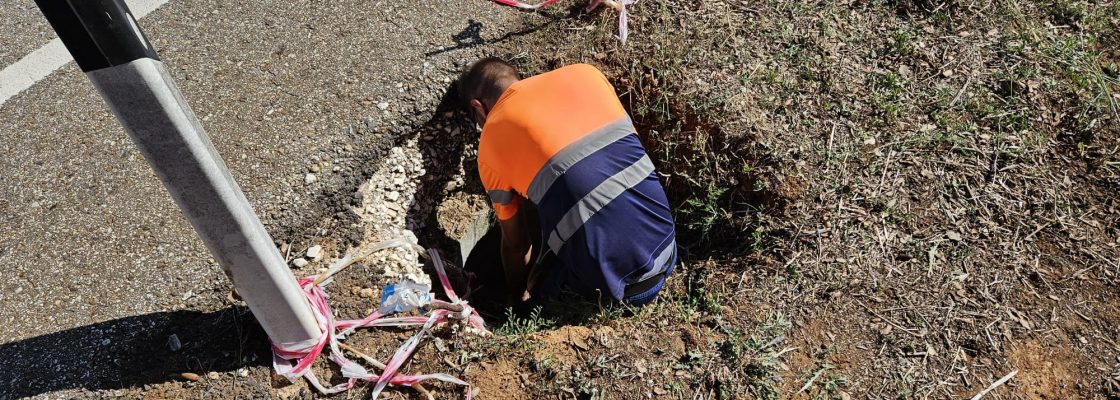 Limpeza e reparação de pote de águas pluviais